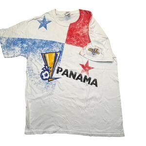Vintage Panama Soccer Men Large T Shirt CONCACAF Gold Cup 2011 Graphic Sports